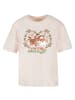 F4NT4STIC Tee Weihnachten Hippie Santa And Reindeer in pink