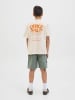 JACK & JONES Junior T-Shirt JORTAVIRA TYPE BACK TEE JNR in ecru