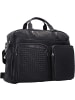 Bugatti Woven Aktentasche Leder 48 cm schwarz