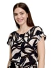 BETTY & CO Jumpsuit mit U-Boot-Ausschnitt in Black/Nature