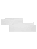 Homestyle4u Bettkasten 2er Set in Weiß 82x22 53 cm