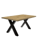 58 aufm Kessel ESSZIMMERTISCH Eike 8 160 x 90 x 75 Esstisch Schwarzstahl/Asteiche