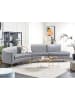 Beliani U-förmiges Sofa MOSS in Grau/Gold - (W) 350 x (H) 87 x (L) 85 cm