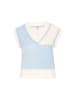 myMo Women Vest in offwhite light blue