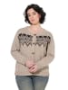 Ulla Popken Strickjacke in beige melange