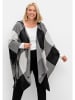 sheego Poncho-Cape in schwarz-weiß