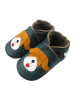 Basrakids Baby Krabbelschuhe aus Leder, weiche Lauflernschuhe mit rutschfester Sohle 