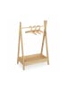 relaxdays Kinder-Kleiderständer in Natur - (B)62 x (H)98,5 x (T)40 cm