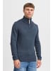 !SOLID Troyer SDPetro 21102154ME Strickpulli mit hochabschließendem Kragen in Blau