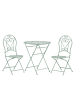 Beliani 3-tlg Bistro Set TRENTO in Grün