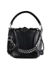 Replay Beuteltasche Leder 20 cm black