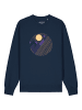 wat? Apparel Sweatshirt Geometric Landscape 3 in Dunkelblau