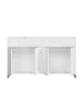 Feldmann-Wohnen Sideboard Caseres weiß | schwarz 157 / 38 / 96cm