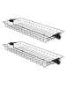SoBuy Aufsatzkorb in Matt-Schwarz - (W) 19 x (H) 8 x (L) 83 cm