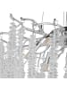 Globo lighting Luster "LAVERNE" in silver