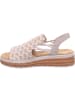 rieker Keilsandaletten in beige kombi