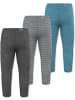 Normani Outdoor Sports 3er Pack Baby Merino Unterhose mit Füßen in Blau/Grau/Anthrazit