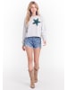 IZIA Women Sweatshirt in Offwhite