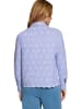 Zero  Bluse mit Streifen und Stickerei in BlueWhite