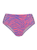 Venice Beach Highwaist-Bikini-Hose in violett-koralle