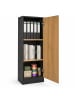 VCM  Mehrzweckschrank Büro Wohnzimmer Dilos 114 x 38 cm in Anthrazit / Honig-Eiche