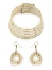 IZIA Halsband in Weiss Gold Mehrfarbig