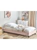 Beliani Kinderbett ROANNE in Rosa/Messing - (W) 100 x (H) 29 x (L) 213 cm