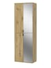 Inn.Furn Schuhschrank Eiche Artisan 60 cm, Flurschrank mit Spiegel