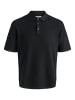 Jack & Jones Einzigartiges Knit Polo-Shirt mit Kentkragen in Schwarz