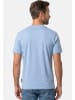 Casa moda T-Shirt Basic in Weiß / hellblau