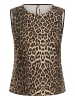 KAFFE curve Ärmellose Bluse KCjessa Regular fit in Black/Brown Leopard