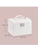 SONGMICS Schmuckkasten Bridie in Weiß - (B)13.7 x (H)13.5 x (T)17.7 cm
