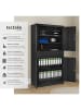 tectake Büroschrank Cosmo mit 2 Schubfächern 40x80x180cm