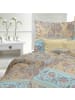 Casatex Bettwäsche Blissa Türkis Beige Satin in Türkis, Beige
