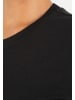 SMILODOX T-Shirt Basic Liora in Schwarz