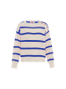 nascita Damen Sweater in WOLLWEISS KÖNIGSBLAU