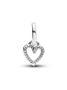 Pandora Damen-Schmuckset Silber-Creolen Freihändiges Herz