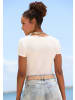 LASCANA T-Shirt in weiß