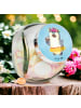 Mr. & Mrs. Panda Bonbonglas Pinguin Kokosnuss ohne Spruch in Eisblau