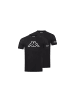 Kappa Kappa 2er Set T-Shirt LOGO in Schwarz