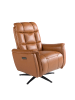 Angel Cerdá Relax-Drehsessel 5117 in Braun / Schwarz – (B)85 x (H)80 x (T)106 cm