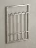 KADIMA DESIGN Wandgarderobe Metall Silber 60x100x7,5cm Design Flurgarderobe Stahl