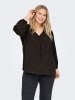 ONLY Carmakoma Bluse in Black Coffee 1