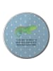 Mr. & Mrs. Panda Teedose Krokodil mit Spruch in Blau Pastell