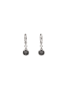 NAEMI Women Earrings in Silver Black