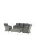 ebuy24 Lounge-Set Vikelund 4-teilig Grau 63 x 112 cm