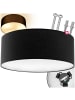 tectake Deckenleuchte Circum  40 x 15,5 cm , schwarz
