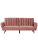 Beliani Schlafsofa VIMMERBY in Rosa - (W) 212 x (H) 90 x (L) 80 cm