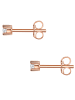 Glanzstücke München Ohrstecker Sterling Silber Zirkonia in roségold