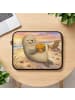 Mr. & Mrs. Panda Laptop Case Robbe Pommes Design ohne Spruch in Weiß